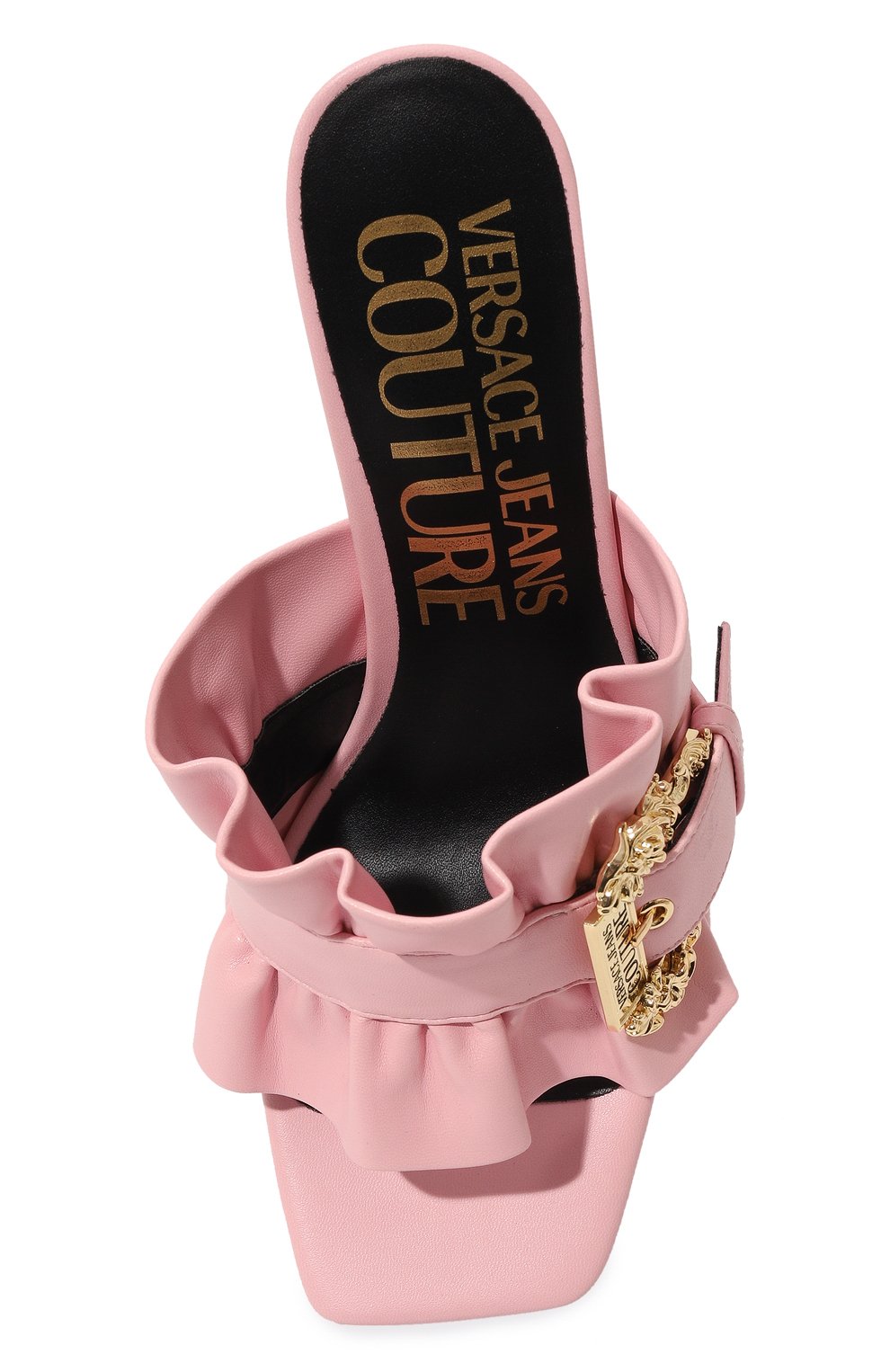 Мюли VERSACE JEANS COUTURE розового цвета по цене 23800 руб., арт. 74VA3S70/71570, фото 6 Мюли VERSACE JEANS COUTURE, арт. 74VA3S70/71570, фото 6