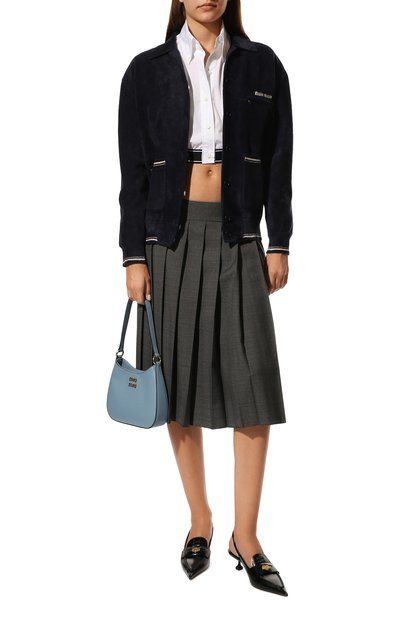 Шерстяная юбка MIU MIU, арт. MG1781-10DI-F0480, фото 2