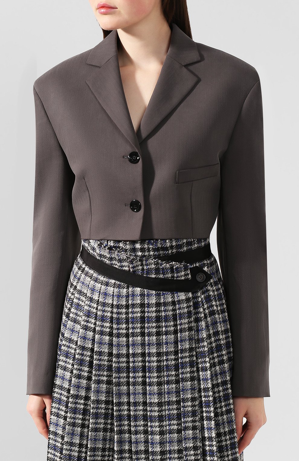 Жакет ACNE STUDIOS темно-серого цвета по цене 97050 руб., арт. AH0056, фото 3 Жакет ACNE STUDIOS, арт. AH0056, фото 3