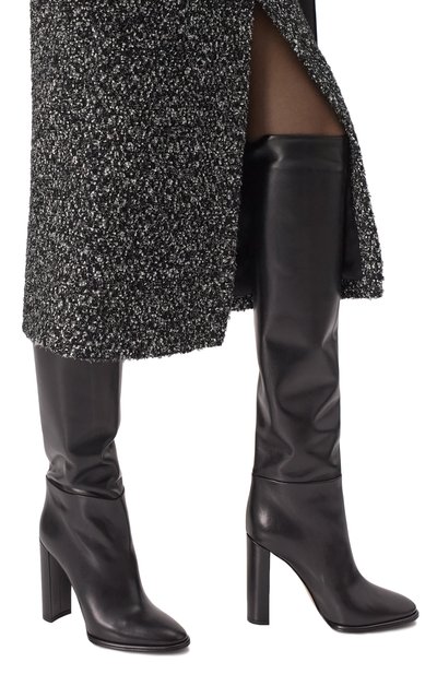 Кожаные ботфорты megan LE SILLA, арт. 7061C100RBPPESY/001, фото 3