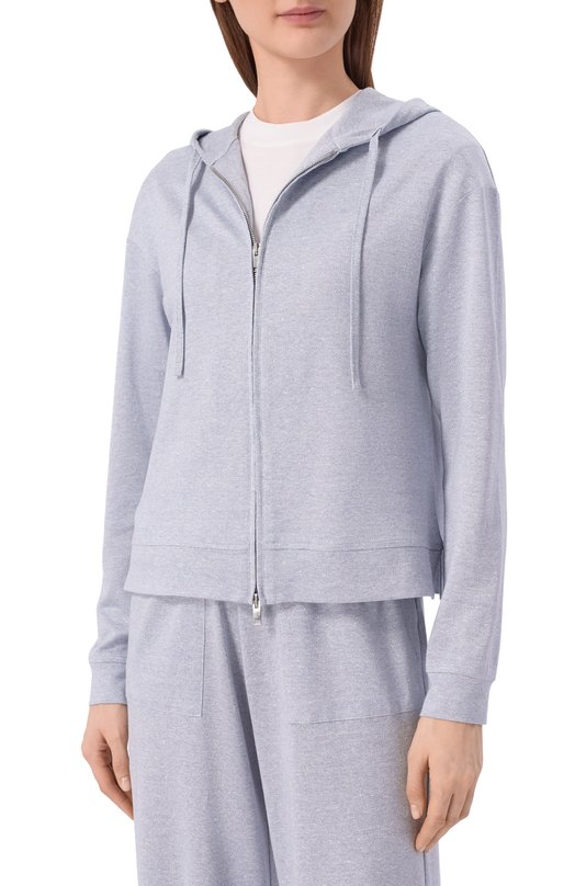 Толстовка из шелка и льна MVST M26.CSW.H401/LIN0LUX 43127 Голубой  M26.CSW.H401/LIN0LUX 43127 Фото 3