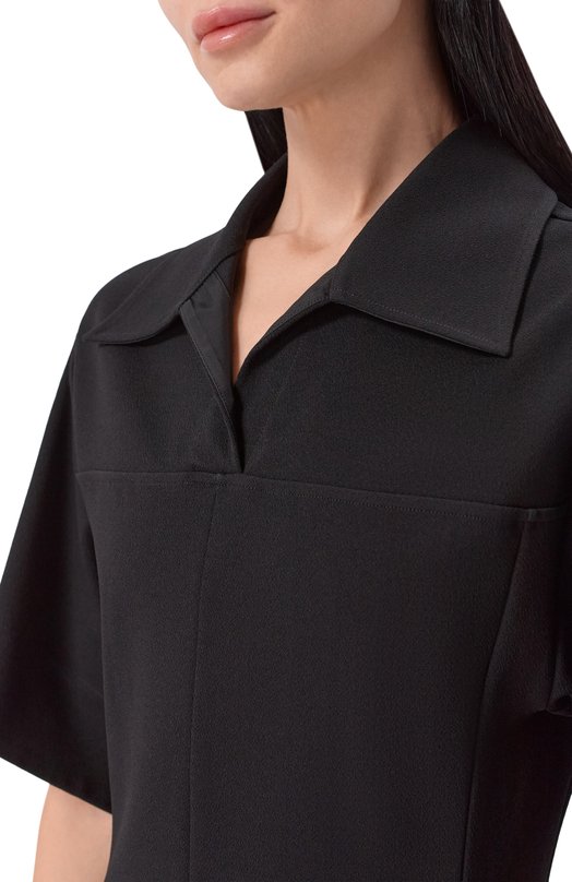 Платье из вискозы Jil Sander J02CT0565/J20340 Чёрный  J02CT0565/J20340 Фото 4