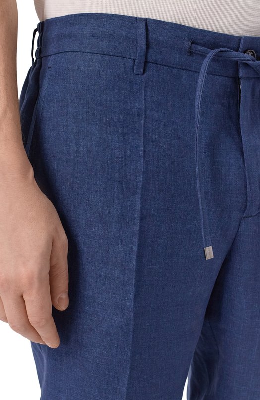 Льняные брюки Berwich SPIAGGIA 20/LM104 Синий  SPIAGGIA 20/LM104 Фото 5
