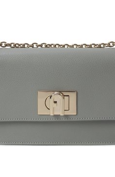 Женская сумка furla 1927 mini FURLA серого цвета, арт. BAFKACO/ARE000 | Фото 3 (Ремень/цепочка: На ремешке; Размер: mini; Материал: Натуральная кожа; Драгоценные камни: Проставлено; Материал сплава: Проставлено)