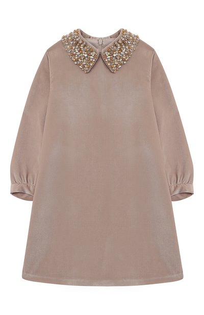 Бархатное платье IL GUFO, арт. A24VL595V0016/10A-14A