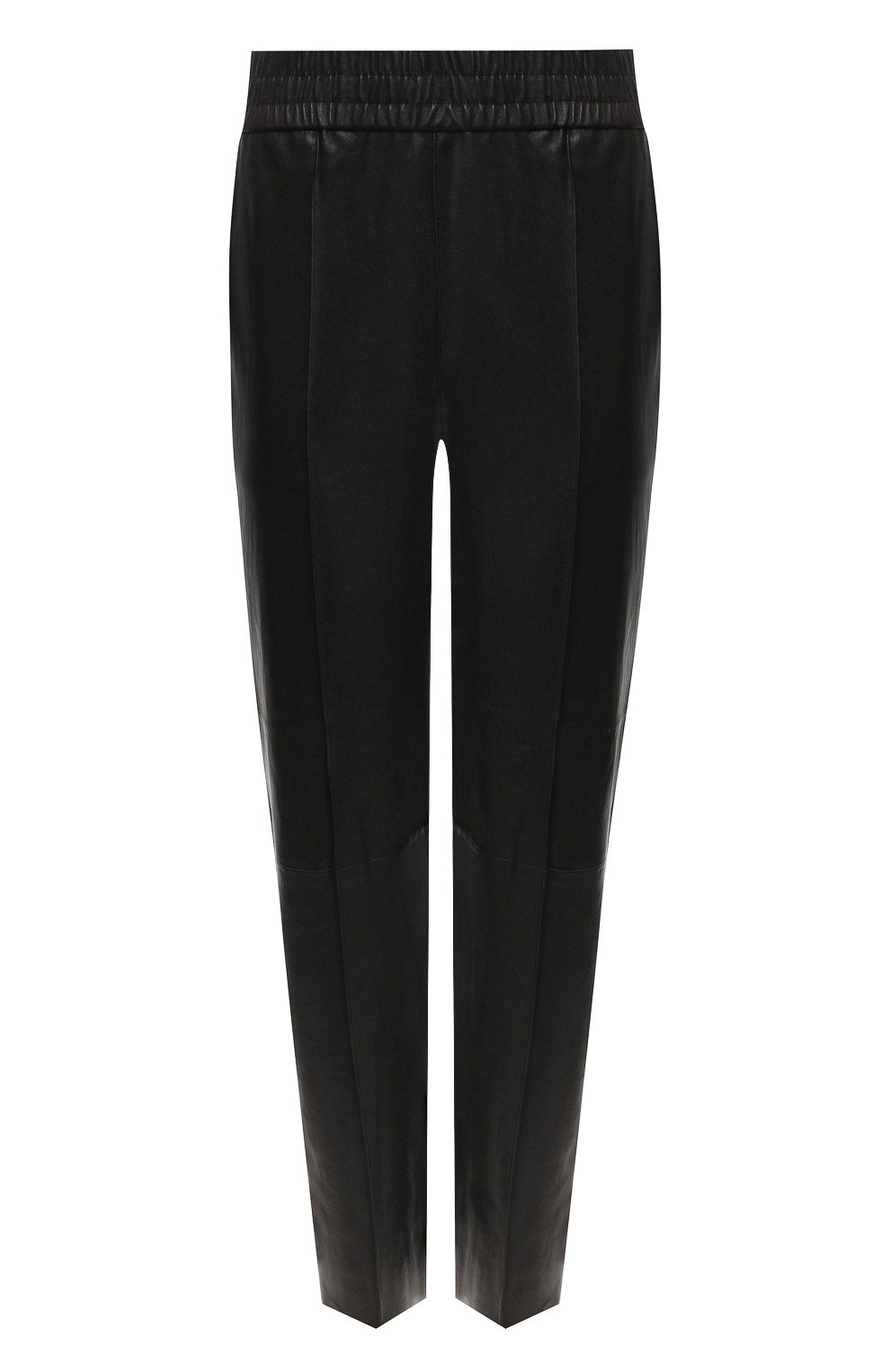 Кожаные легинсы SPRWMN черного цвета по цене 142500 руб., арт. J0G-006-L/SLIM J0GGER WITH P0CKETS, фото 1 Кожаные легинсы SPRWMN, арт. J0G-006-L/SLIM J0GGER WITH P0CKETS, фото 1