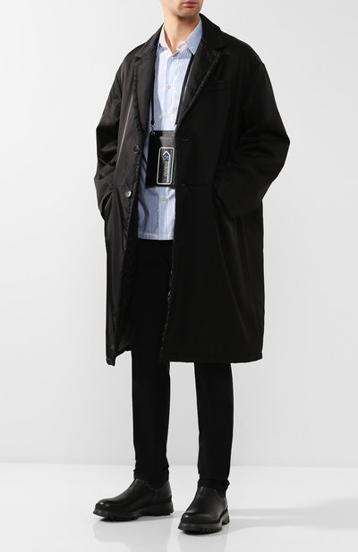 Однотонные кожаные челси PRADA черного цвета по цене 56000 руб., арт. 4T3338-3V72-F0002, фото 2 Однотонные кожаные челси PRADA, арт. 4T3338-3V72-F0002, фото 2