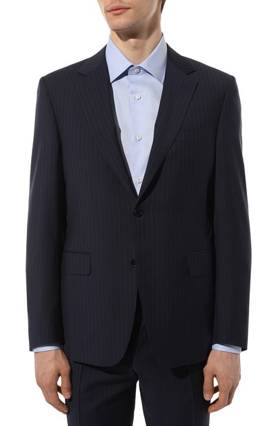 Шерстяной костюм CANALI темно-синего цвета по цене 159000 руб., арт. 11280/19/FC04496, фото 2 Шерстяной костюм CANALI, арт. 11280/19/FC04496, фото 2