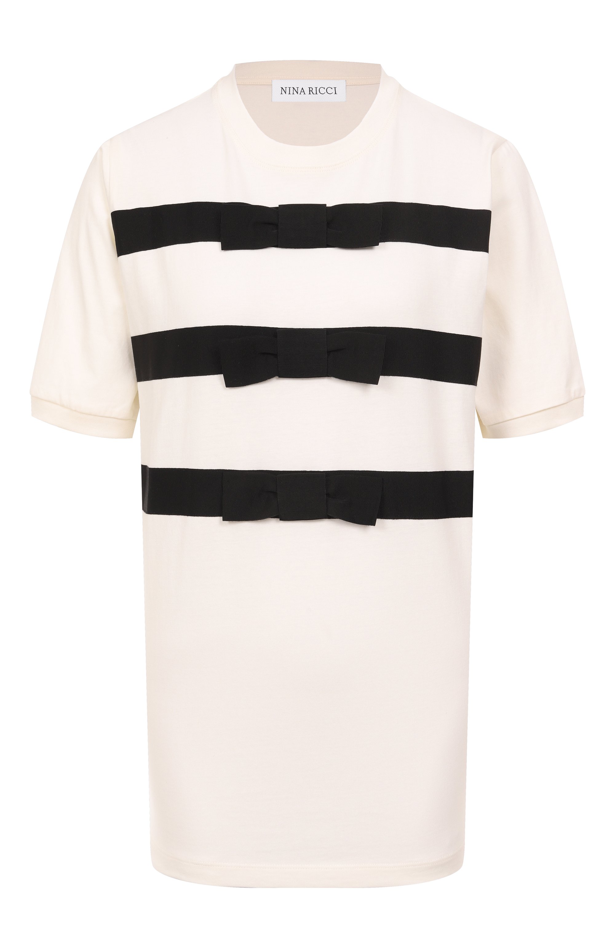 Хлопковая футболка NINA RICCI, арт. 25PJT0027/C01094, фото 1
