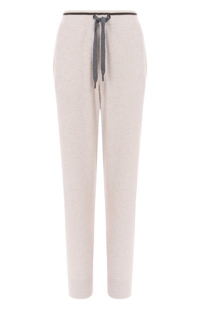 Женские брюки из шерсти и кашемира BRUNELLO CUCINELLI, арт. M16222799
