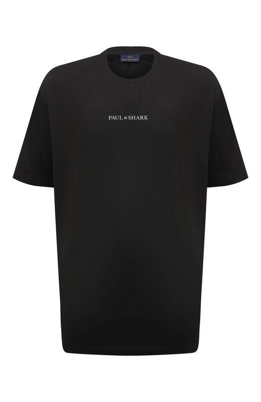 Хлопковая футболка Paul&Shark 24411069 Чёрный 24411069