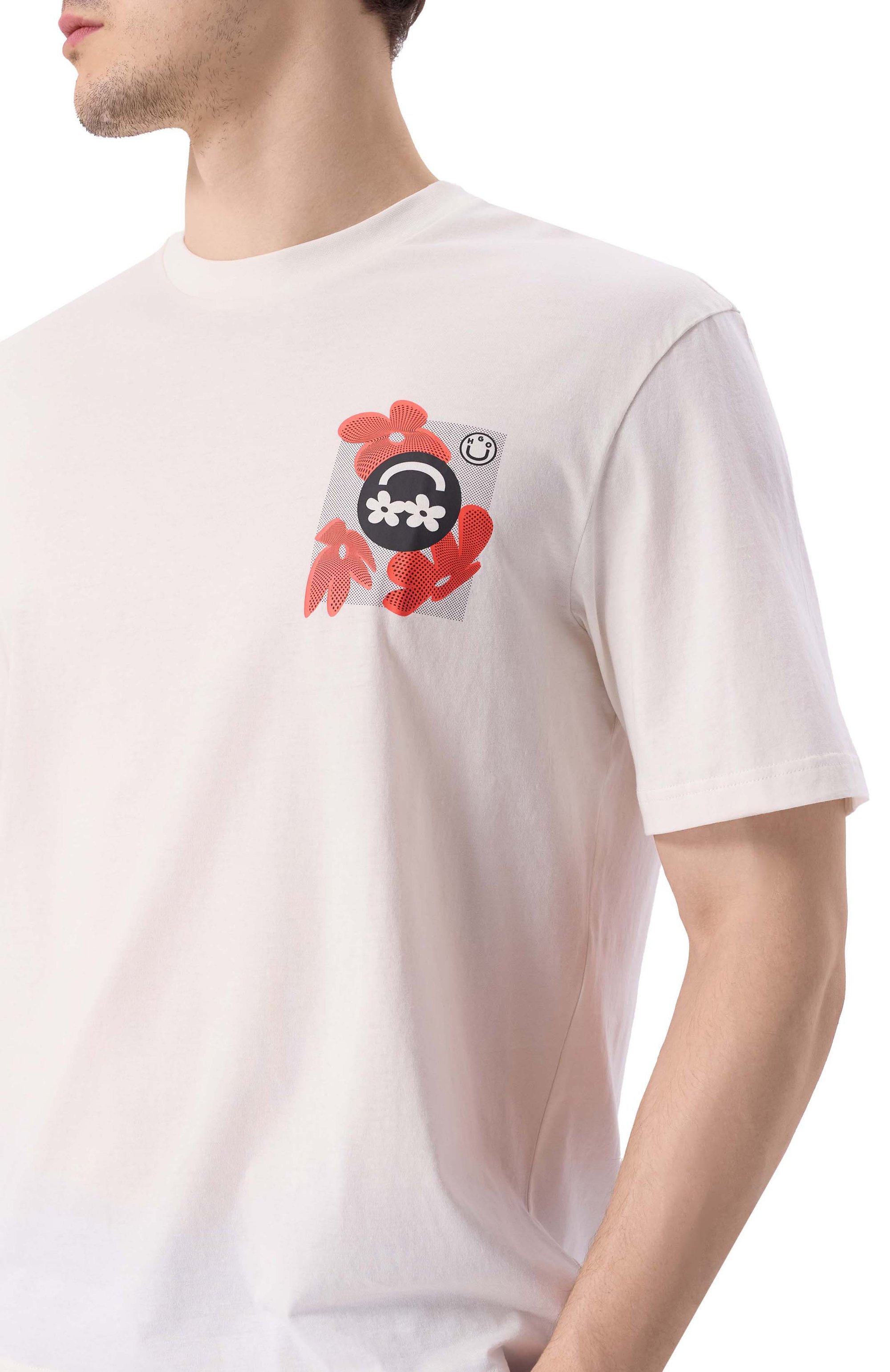 Хлопковая футболка HUGO BLUE, арт. 50533387, фото 5