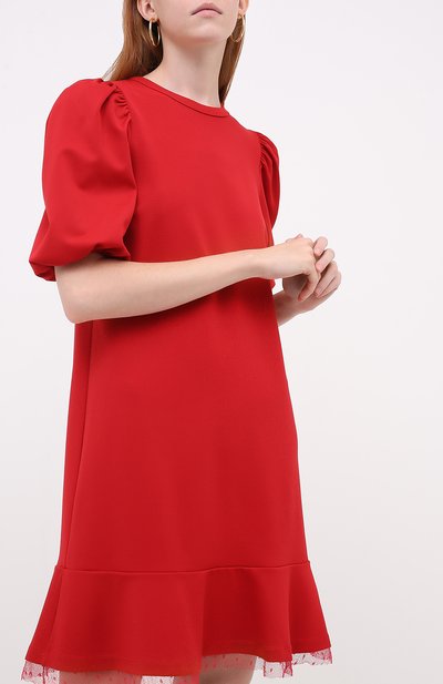 Платье REDVALENTINO красного цвета по цене 44600 руб., арт. UR3MJ05H/5C8, фото 3 Платье REDVALENTINO, арт. UR3MJ05H/5C8, фото 3