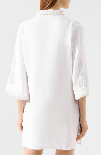 Льняная туника ESMERALDA RESORT белого цвета по цене 89950 руб., арт. KURTA SEA BAMB00 DESIGN, фото 4 Льняная туника ESMERALDA RESORT, арт. KURTA SEA BAMB00 DESIGN, фото 4