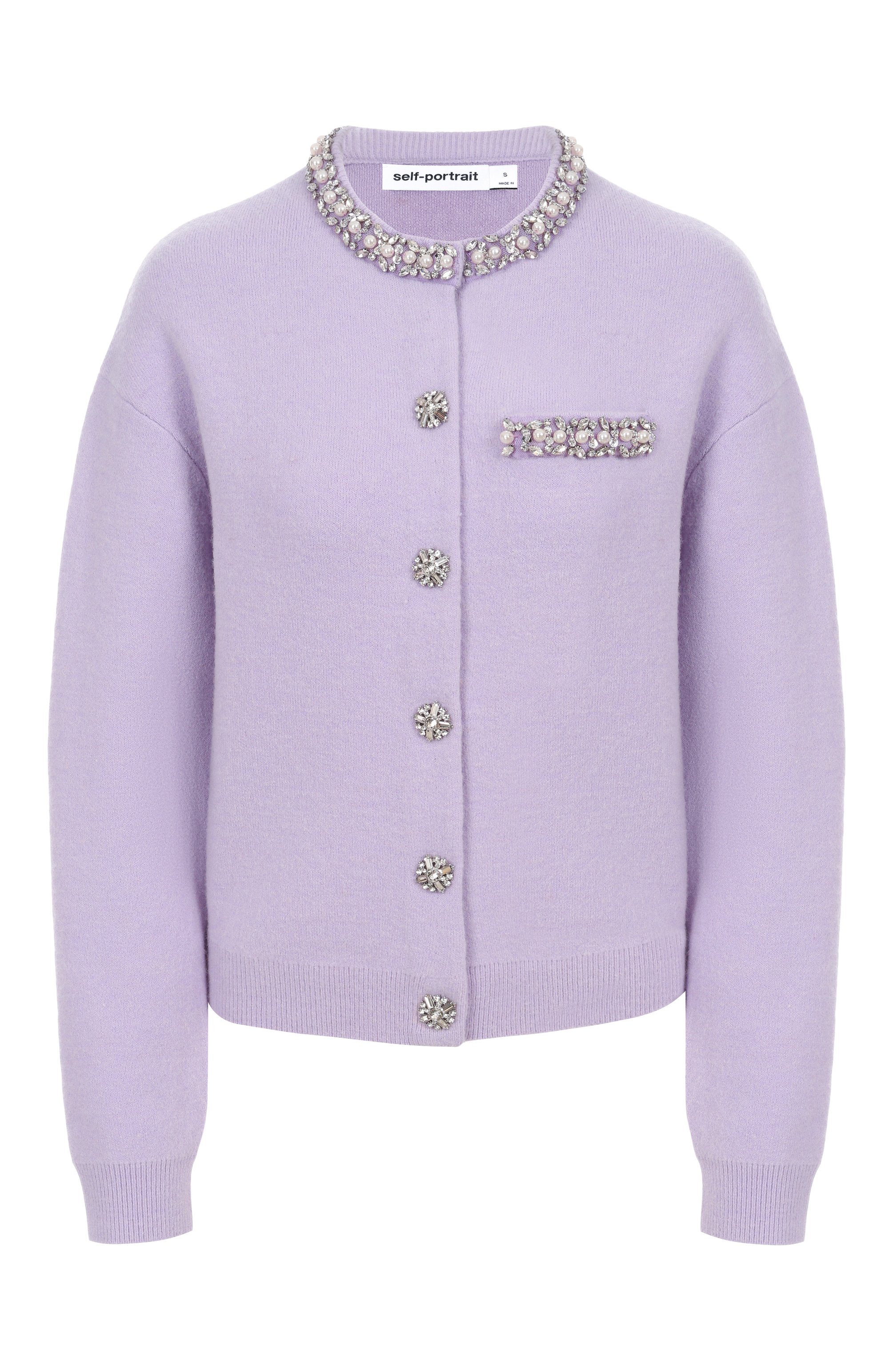 Кардиган из вискозы и шерсти SELF-PORTRAIT, арт. PF25085CL, фото 1