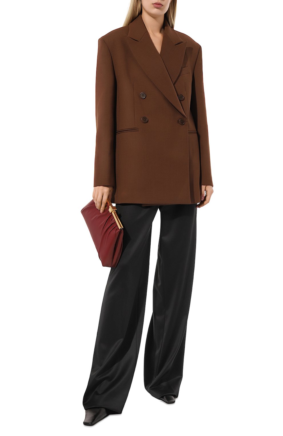 Клатч jeanne N21 бордового цвета по цене 82650 руб., арт. 23IBP0959NP01, фото 7 Клатч jeanne N21, арт. 23IBP0959NP01, фото 7