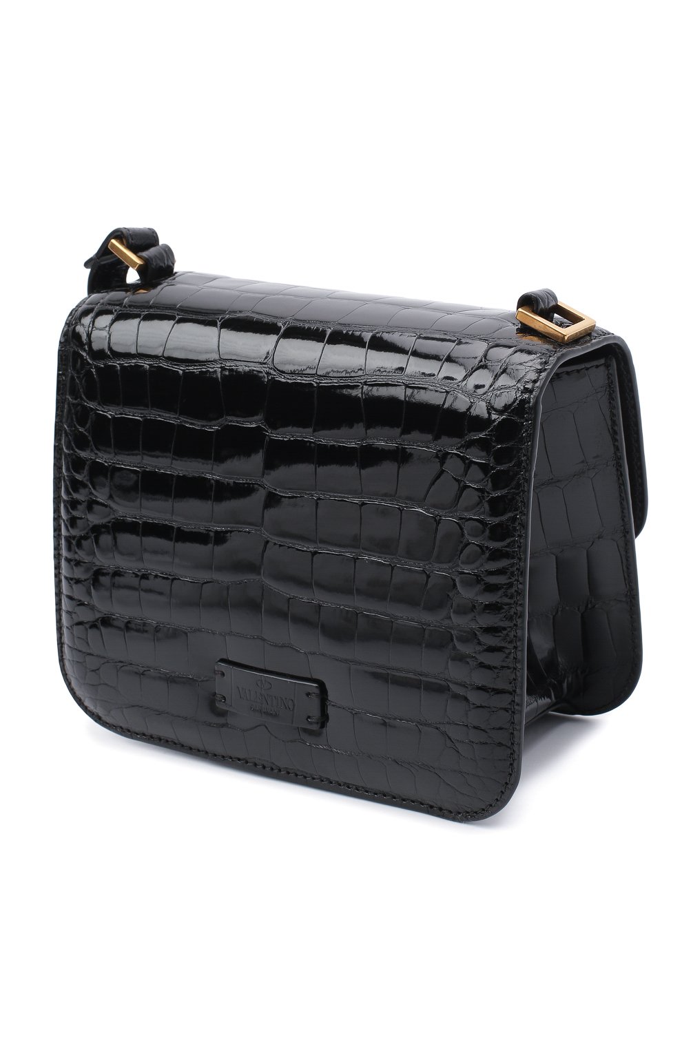 Сумка из кожи аллигатора vsling VALENTINO черного цвета по цене 1890000 руб., арт. UW0B0F01/XDE/AMIS, фото 3 Сумка из кожи аллигатора vsling VALENTINO, арт. UW0B0F01/XDE/AMIS, фото 3