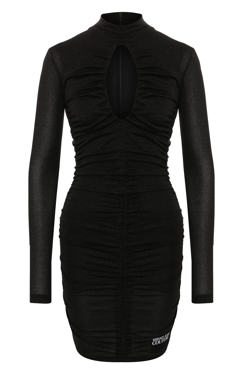 Платье VERSACE JEANS COUTURE черного цвета по цене 29950 руб., арт. D2HUB437-UDM902/10614, фото 1 Платье VERSACE JEANS COUTURE, арт. D2HUB437-UDM902/10614, фото 1