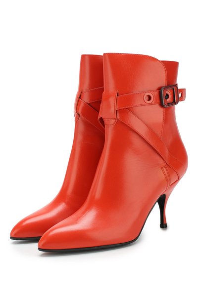 Кожаные ботильоны на фигурном каблуке BOTTEGA VENETA, арт. 533047/VX190, фото 1