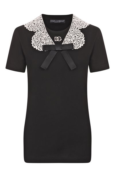 Женская хлопковая футболка DOLCE & GABBANA, арт. F8V50Z/GDC5S