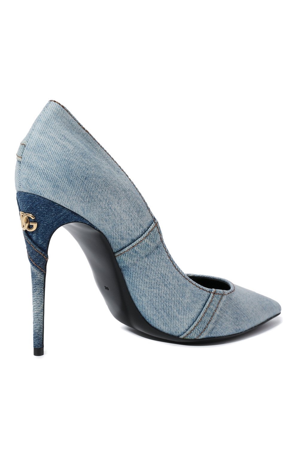 Текстильные туфли cardinale DOLCE & GABBANA голубого цвета по цене 75000 руб., арт. CD1711/AY841, фото 5 Текстильные туфли cardinale DOLCE & GABBANA, арт. CD1711/AY841, фото 5