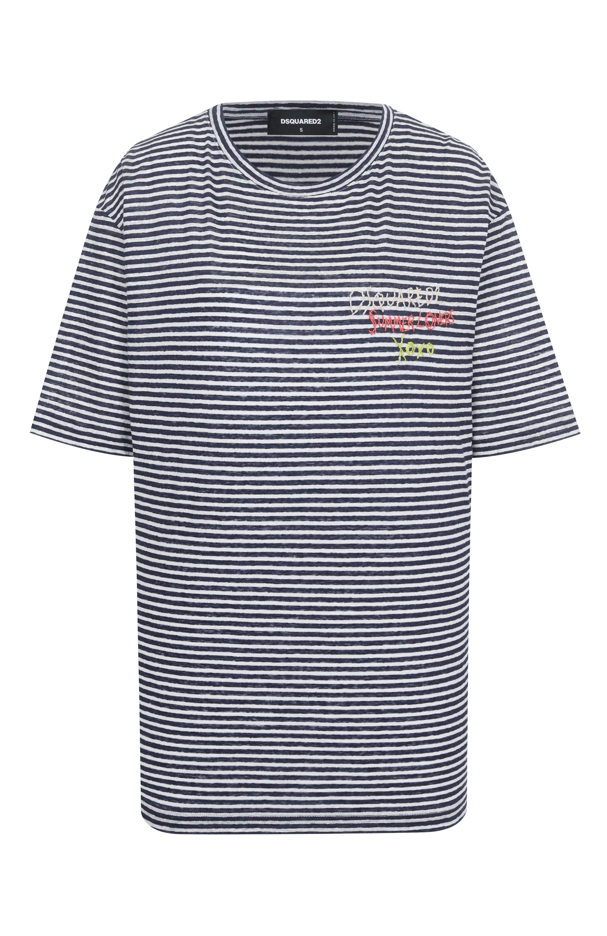 Льняная футболка DSQUARED2, арт. S73GC0296/S23601, фото 1