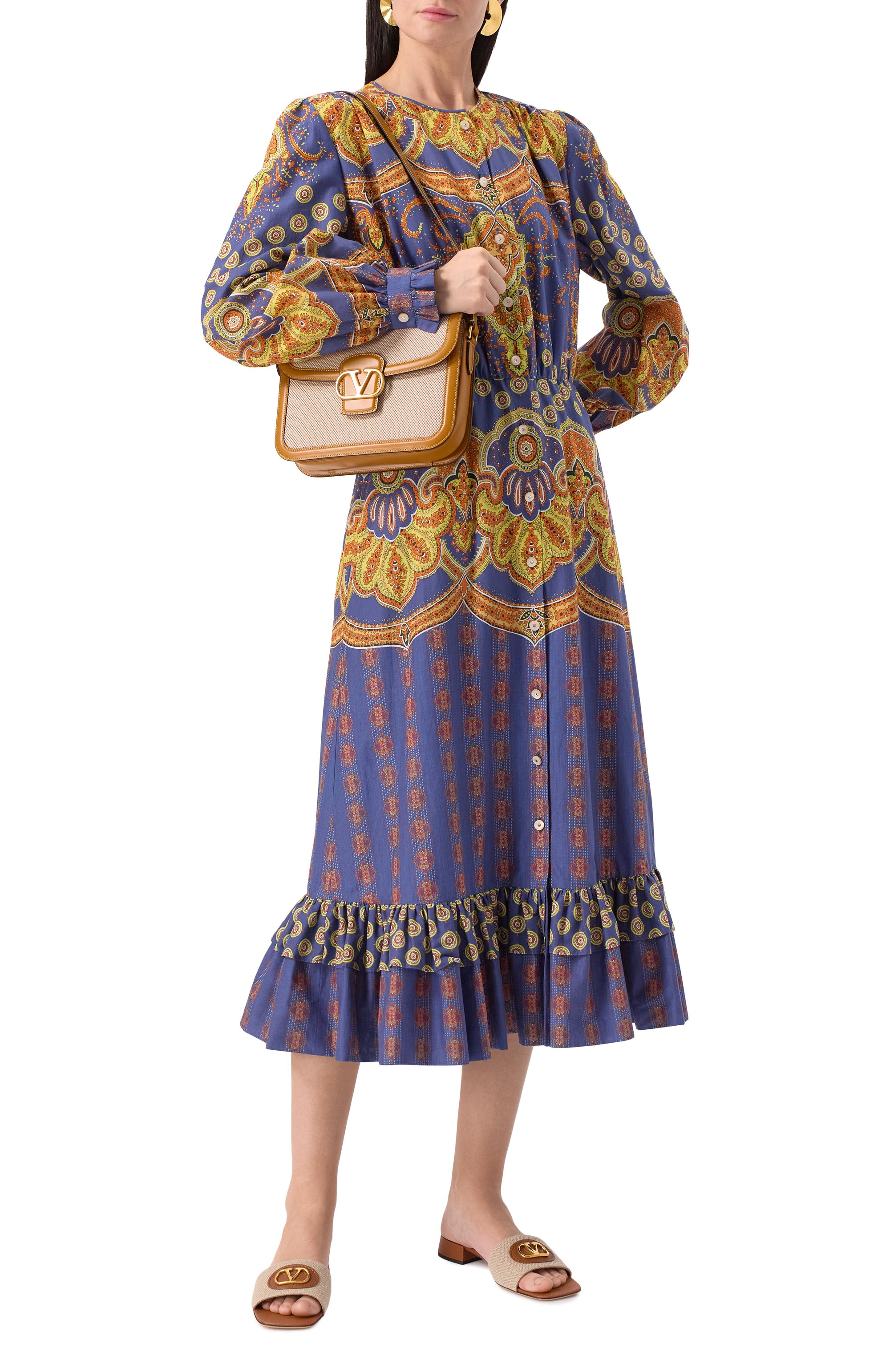 Текстильные шлепанцы vlogo signature VALENTINO, арт. 6W2S0LT0/SJR, фото 2