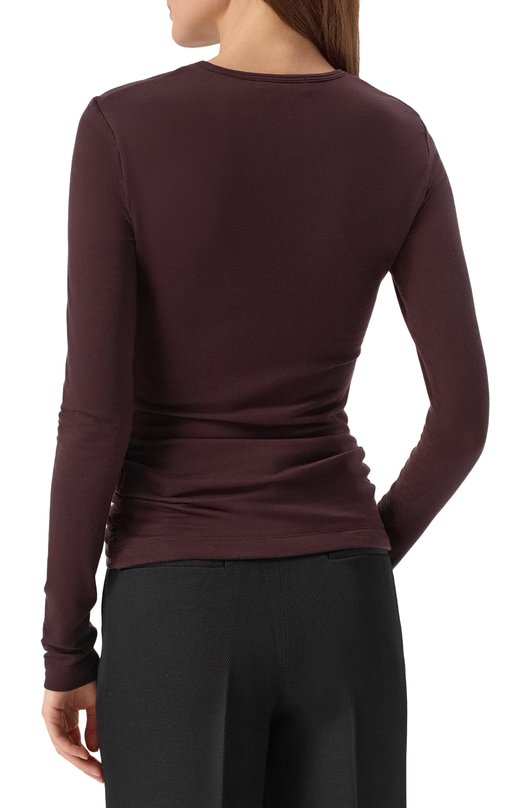 Лонгслив из лиоцелла Eve Agolde A73941618 Коричневый  A73941618 Фото 4