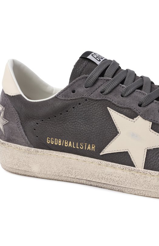 Кожаные кеды Ball Star Golden Goose Deluxe Brand GMF00117.F008157 Серый  GMF00117.F008157 Фото 7