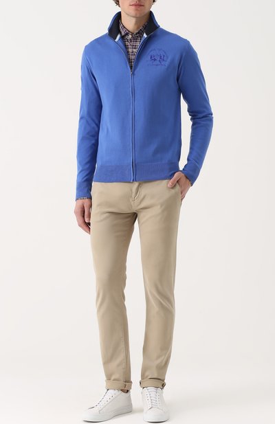 Кардиган на молнии из смеси хлопка и шерсти LA MARTINA, арт. KMS300/YW020, фото 2