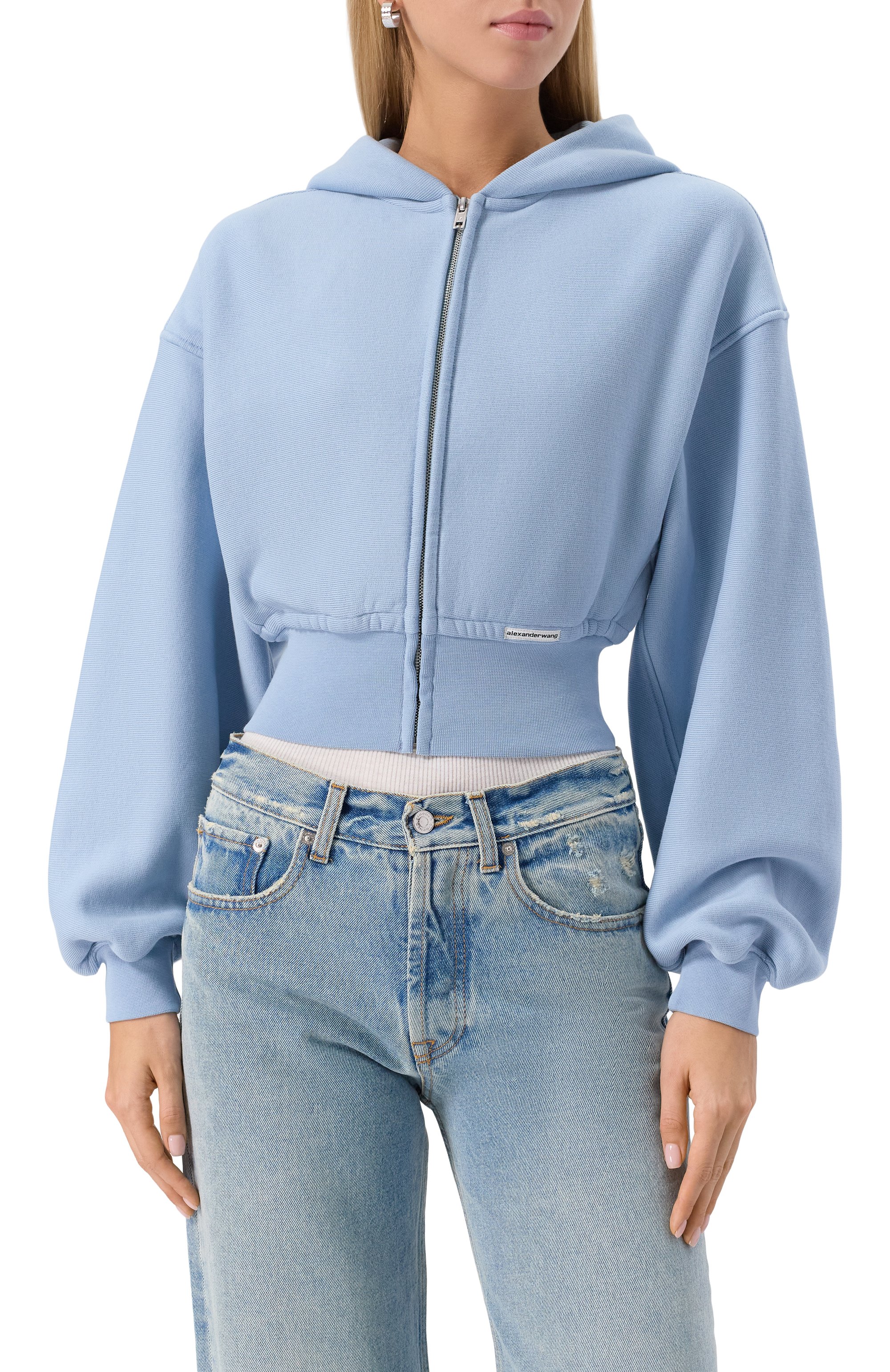 Хлопковая толстовка ALEXANDERWANG.T, арт. 4CC1242077, фото 3