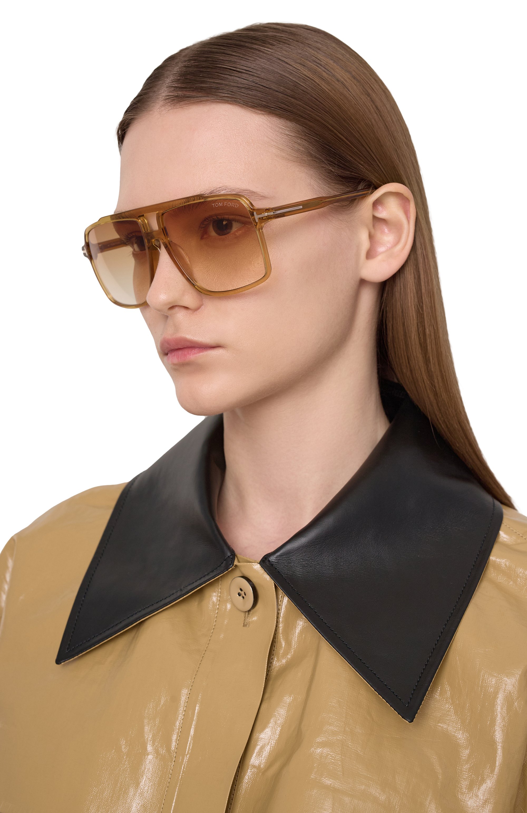 Солнцезащитные очки TOM FORD оранжевого цвета по цене 48900 руб., арт. TF1177 39F, фото 3 Солнцезащитные очки TOM FORD, арт. TF1177 39F, фото 3