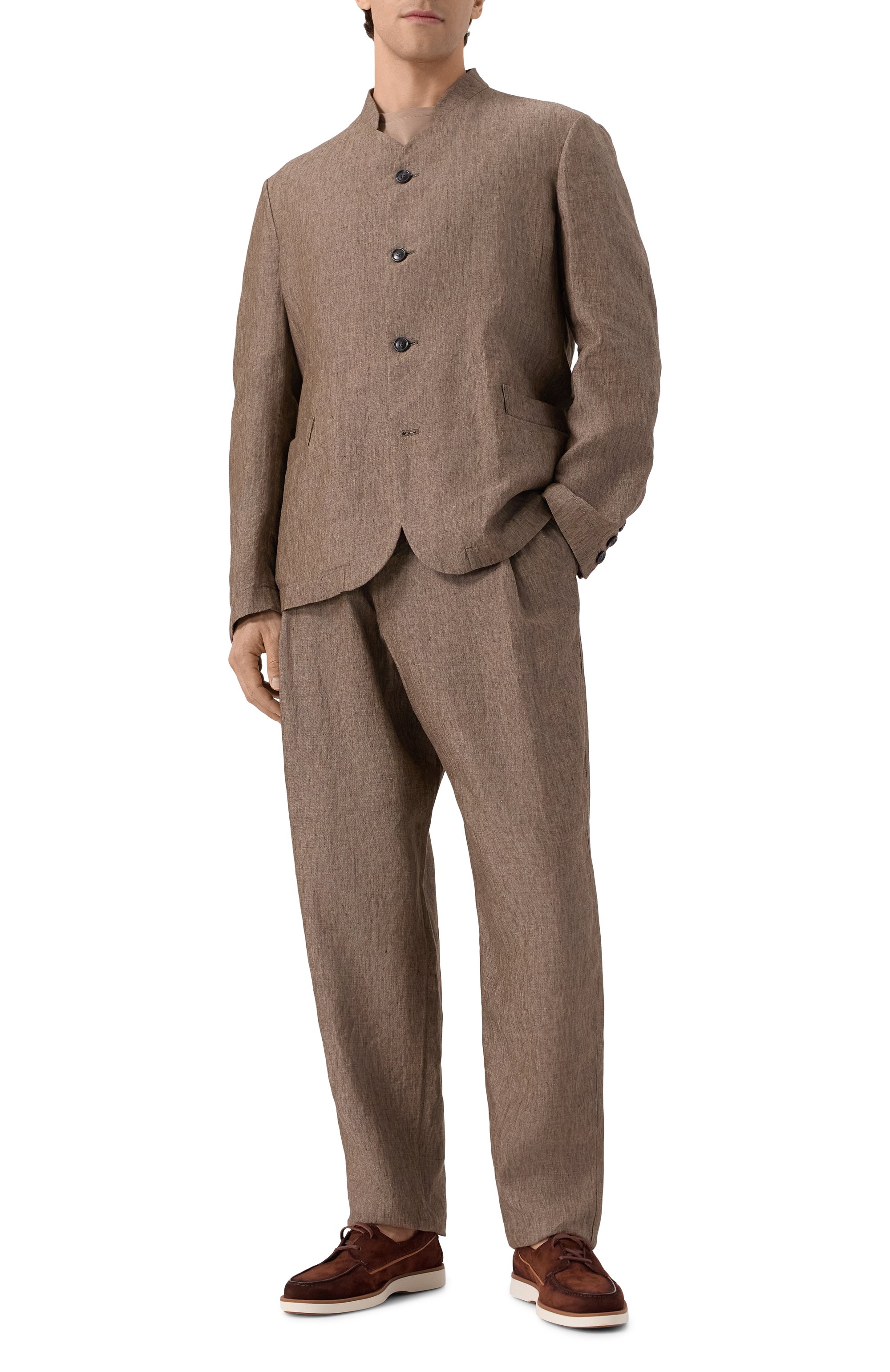 Льняные брюки GIORGIO ARMANI, арт. GM001744/AF17957, фото 2