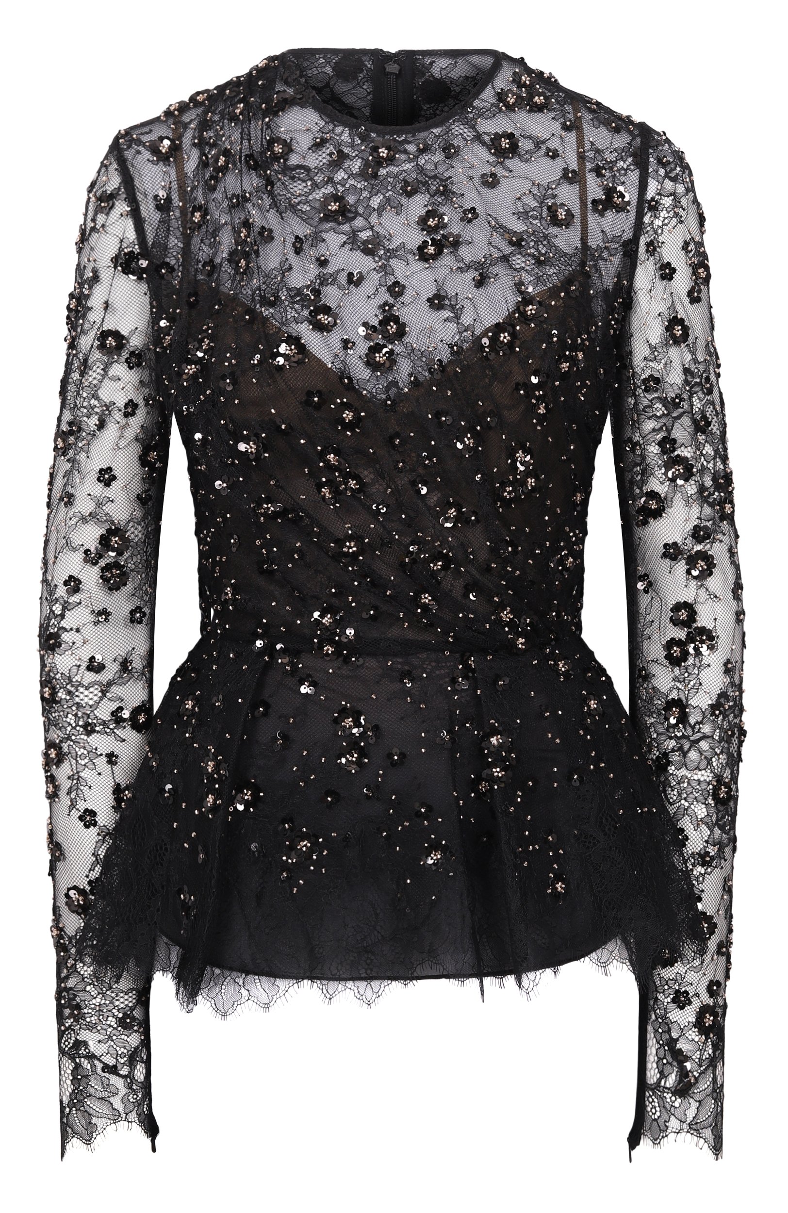 Топ с отделкой пайетками ELIE SAAB, арт. T0415NP26/LAE04, фото 1
