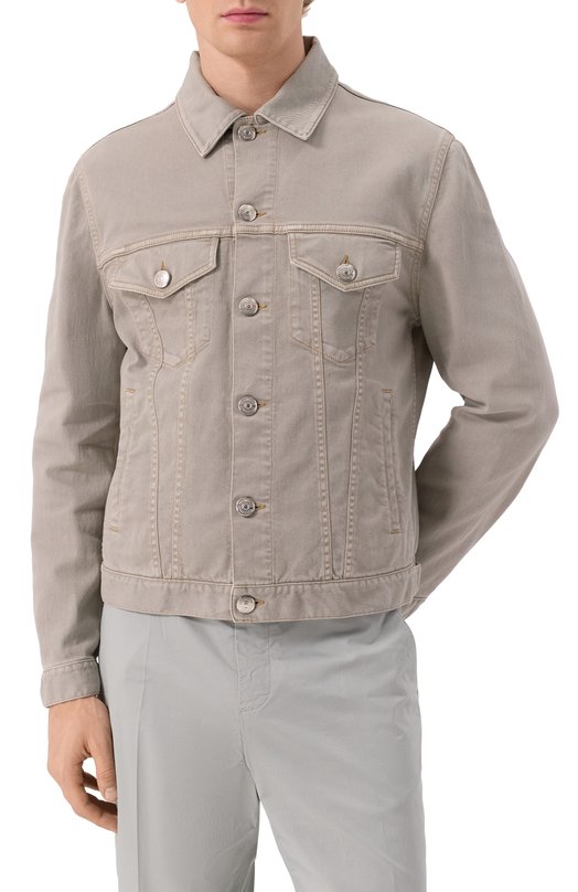 Джинсовая куртка Brunello Cucinelli M277P6910 Серый  M277P6910 Фото 3