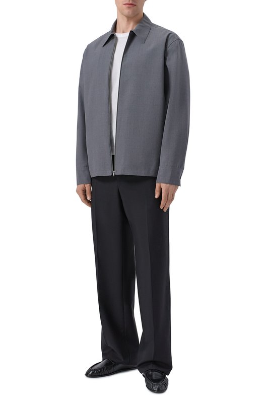 Шерстяная куртка-рубашка Jil Sander J22DL0368-J40249 Серый  J22DL0368-J40249 Фото 2