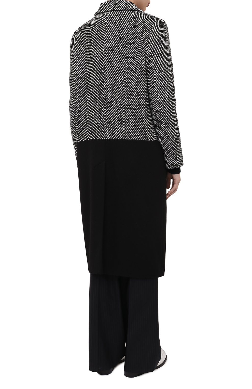 Пальто из шерсти и кашемира SEVEN LAB, арт. CM-K/5-2STR herri/black, фото 4
