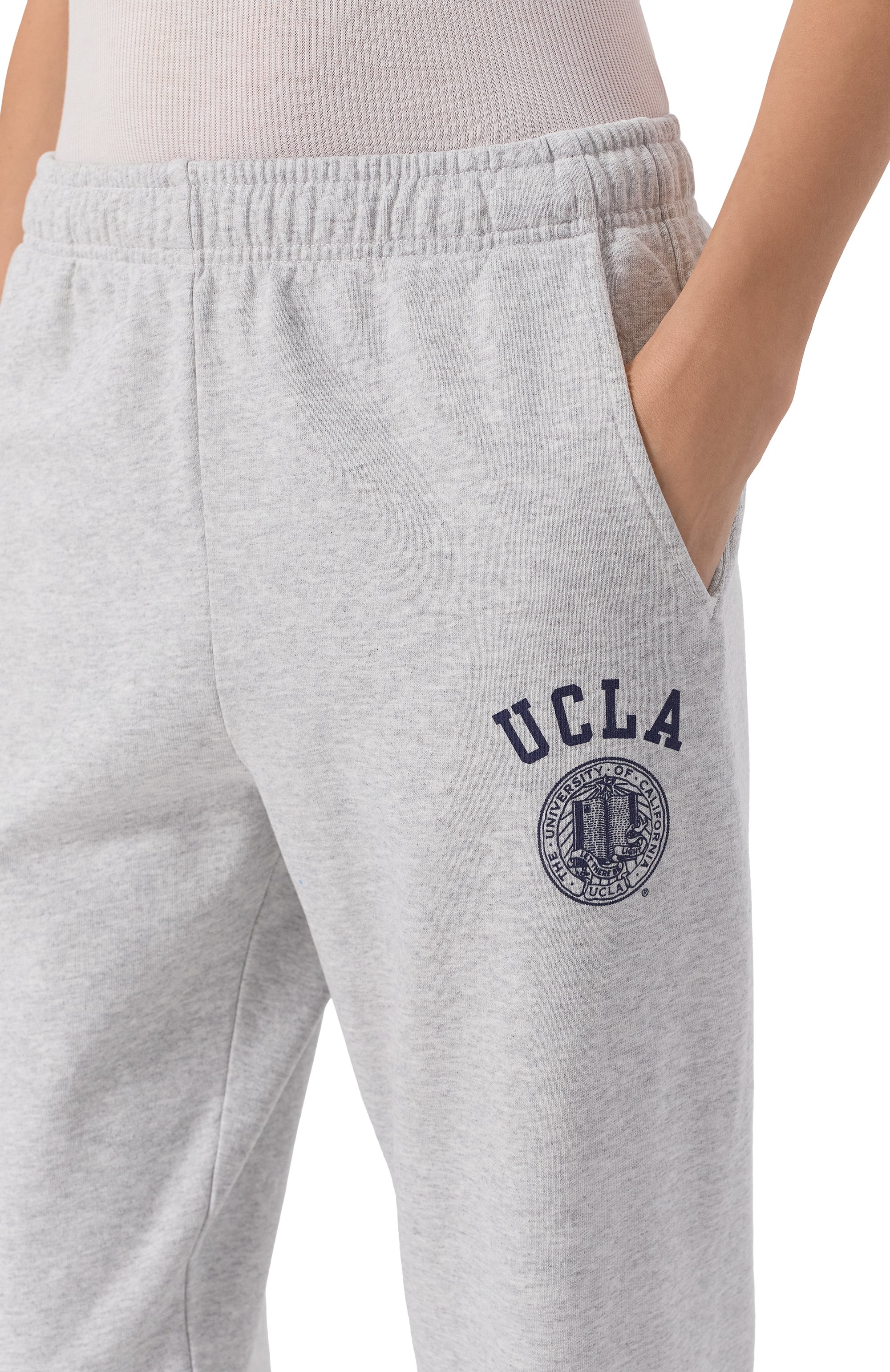 Хлопковые джоггеры sporty & rich x ucla SPORTY AND RICH, арт. PA036615639GY03, фото 9