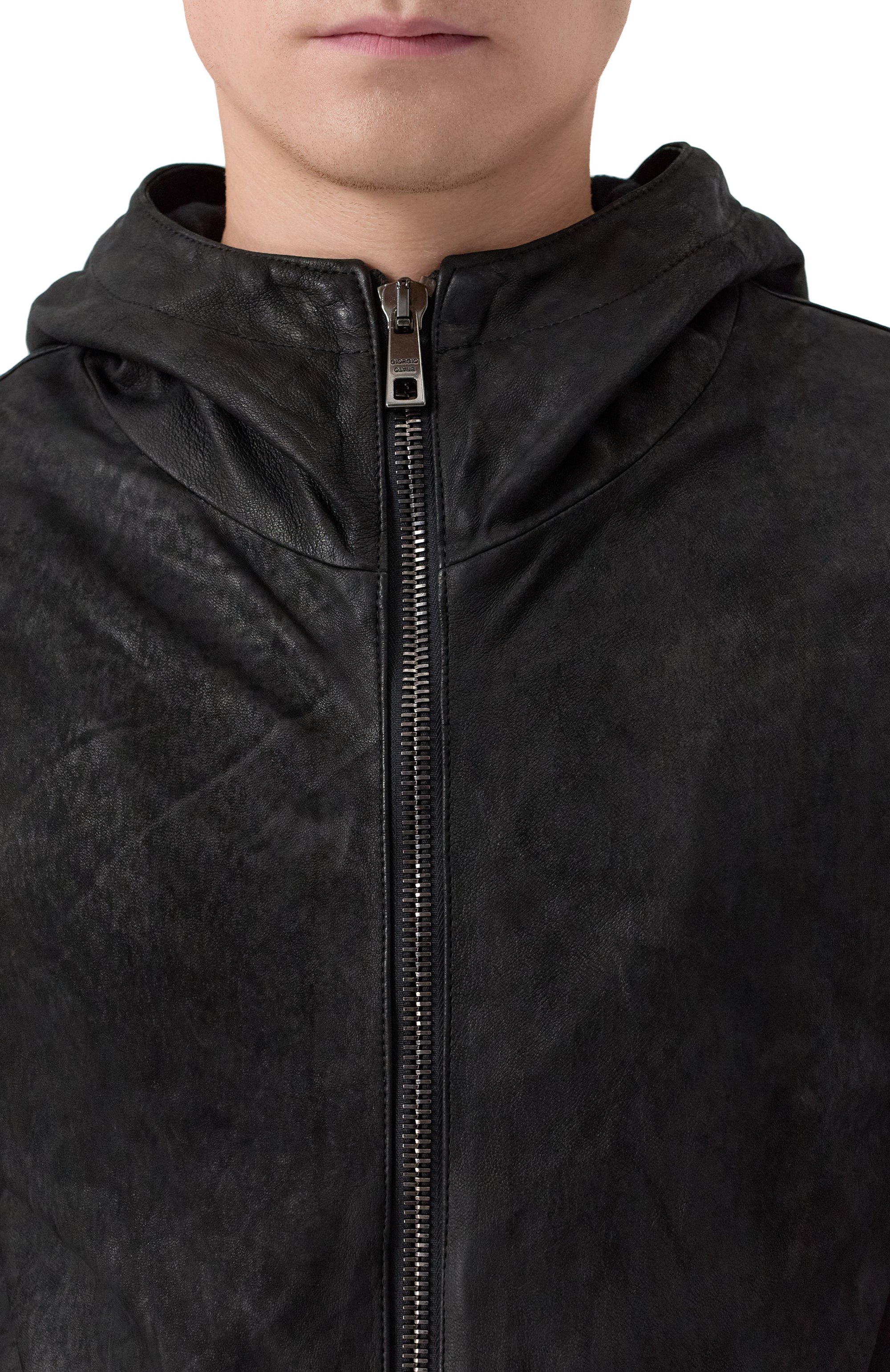 Кожаная куртка GIORGIO BRATO, арт. GU26F26098NAPSTM, фото 5