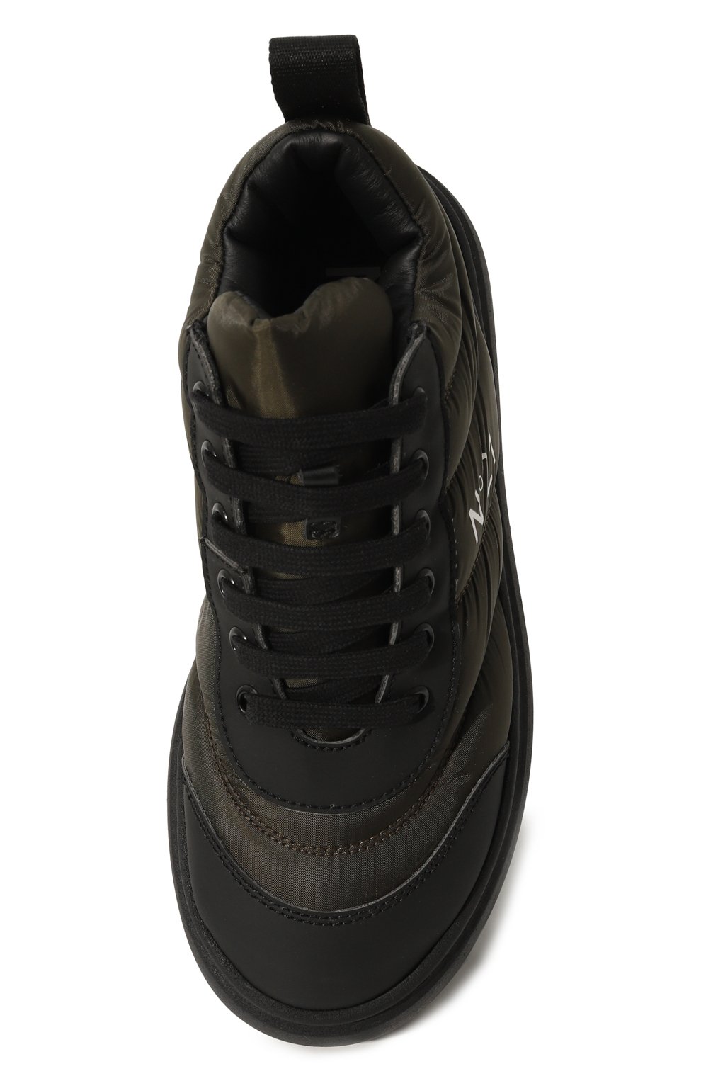 Текстильные кеды N21 хаки цвета по цене 25500 руб., арт. 78360/28-35, фото 4 Текстильные кеды N21, арт. 78360/28-35, фото 4