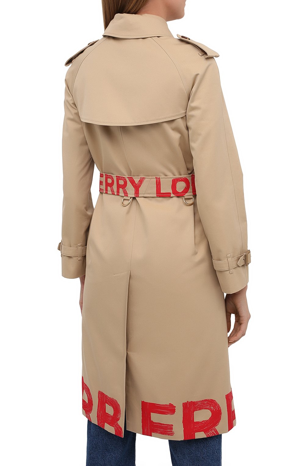 Хлопковый тренч BURBERRY бежевого цвета по цене 325500 руб., арт. 8037621, фото 4 Хлопковый тренч BURBERRY, арт. 8037621, фото 4