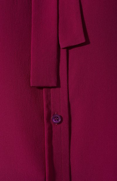Шелковая блузка STELLA MCCARTNEY фиолетового цвета по цене 66650 руб., арт. 575252/SY206, фото 5 Шелковая блузка STELLA MCCARTNEY, арт. 575252/SY206, фото 5