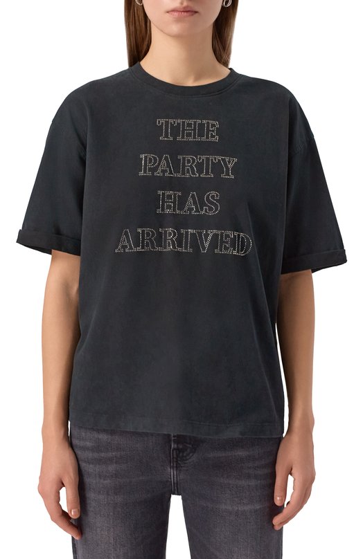 Хлопковая футболка BOSS Orange 50549195 Серый  50549195 Фото 3