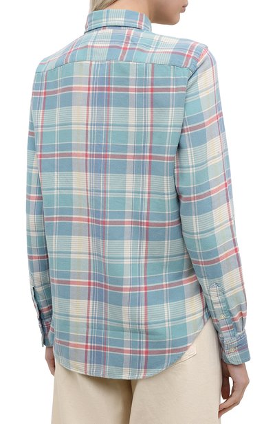 Хлопковая рубашка POLO RALPH LAUREN зеленого цвета по цене 12050 руб., арт. 211801083, фото 4 Хлопковая рубашка POLO RALPH LAUREN, арт. 211801083, фото 4