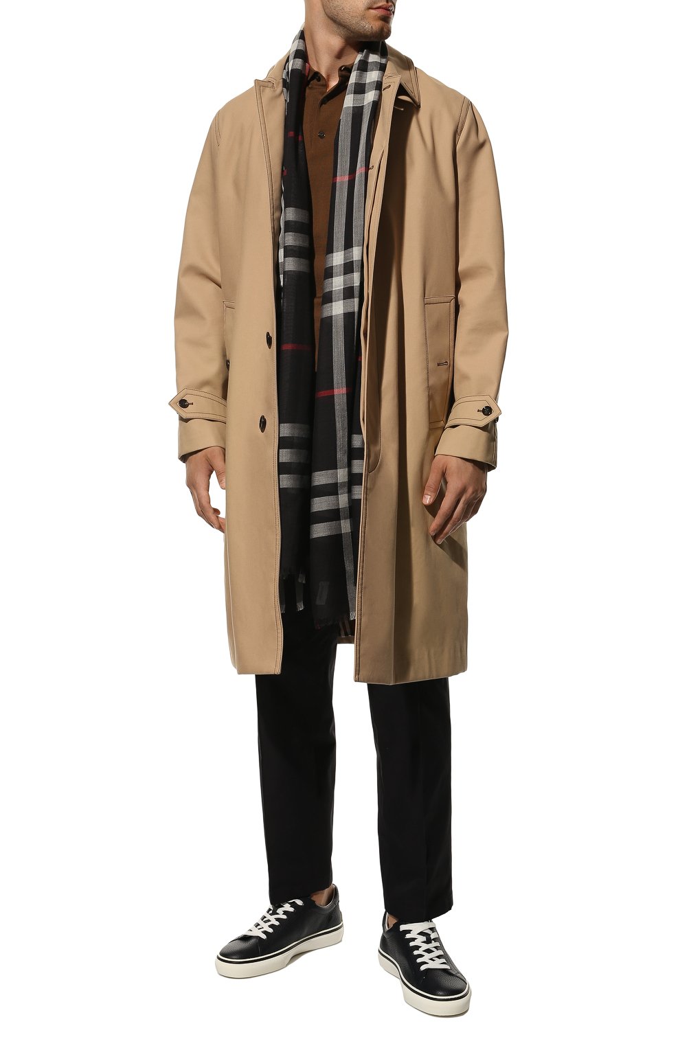 Шарф из шерсти и шелка BURBERRY, арт. 8015406, фото 3