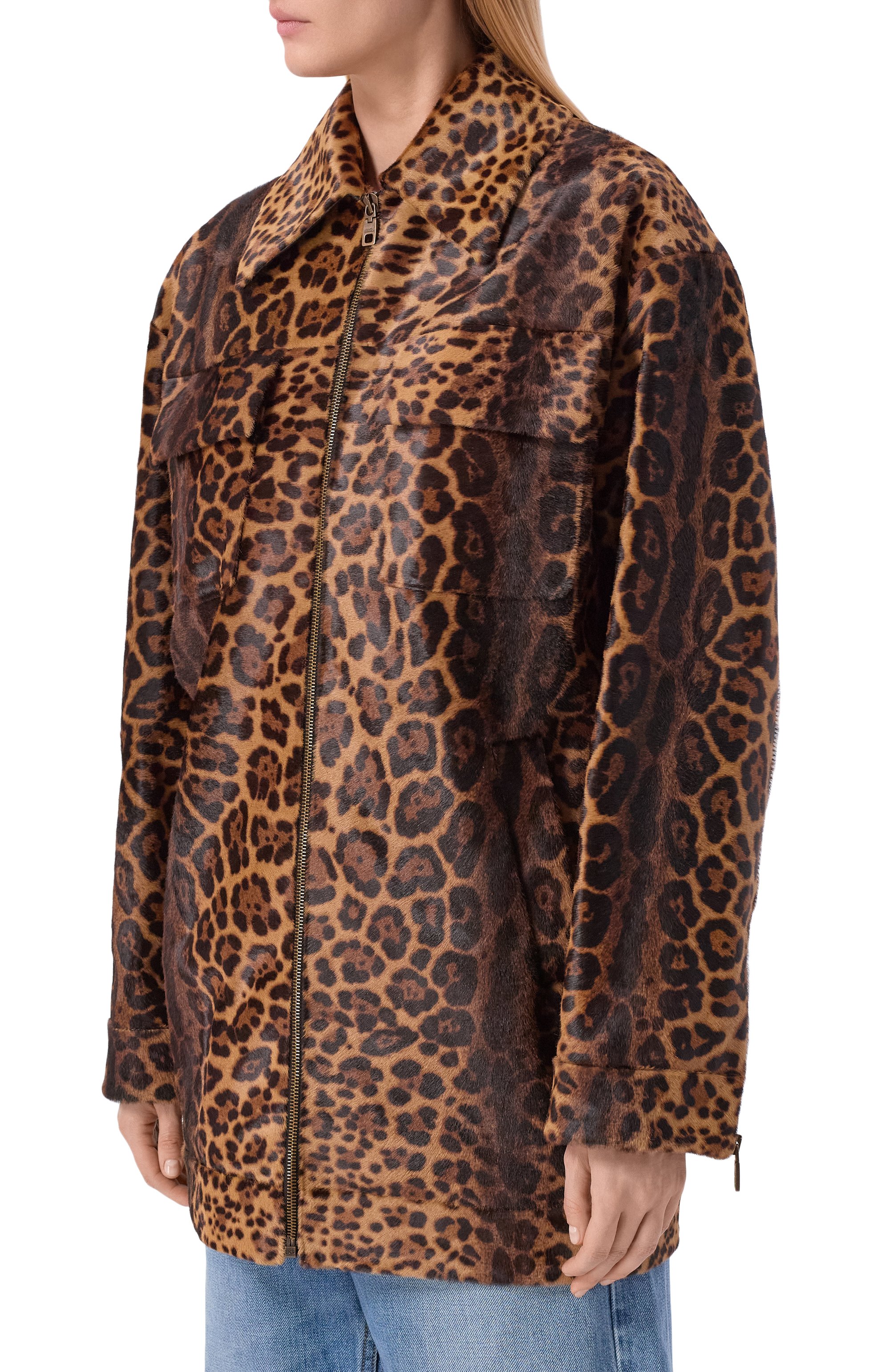 Шуба из теленка DOLCE & GABBANA леопардового цвета по цене 1995000 руб., арт. F9T44L/HULXR, фото 3 Шуба из теленка DOLCE & GABBANA, арт. F9T44L/HULXR, фото 3
