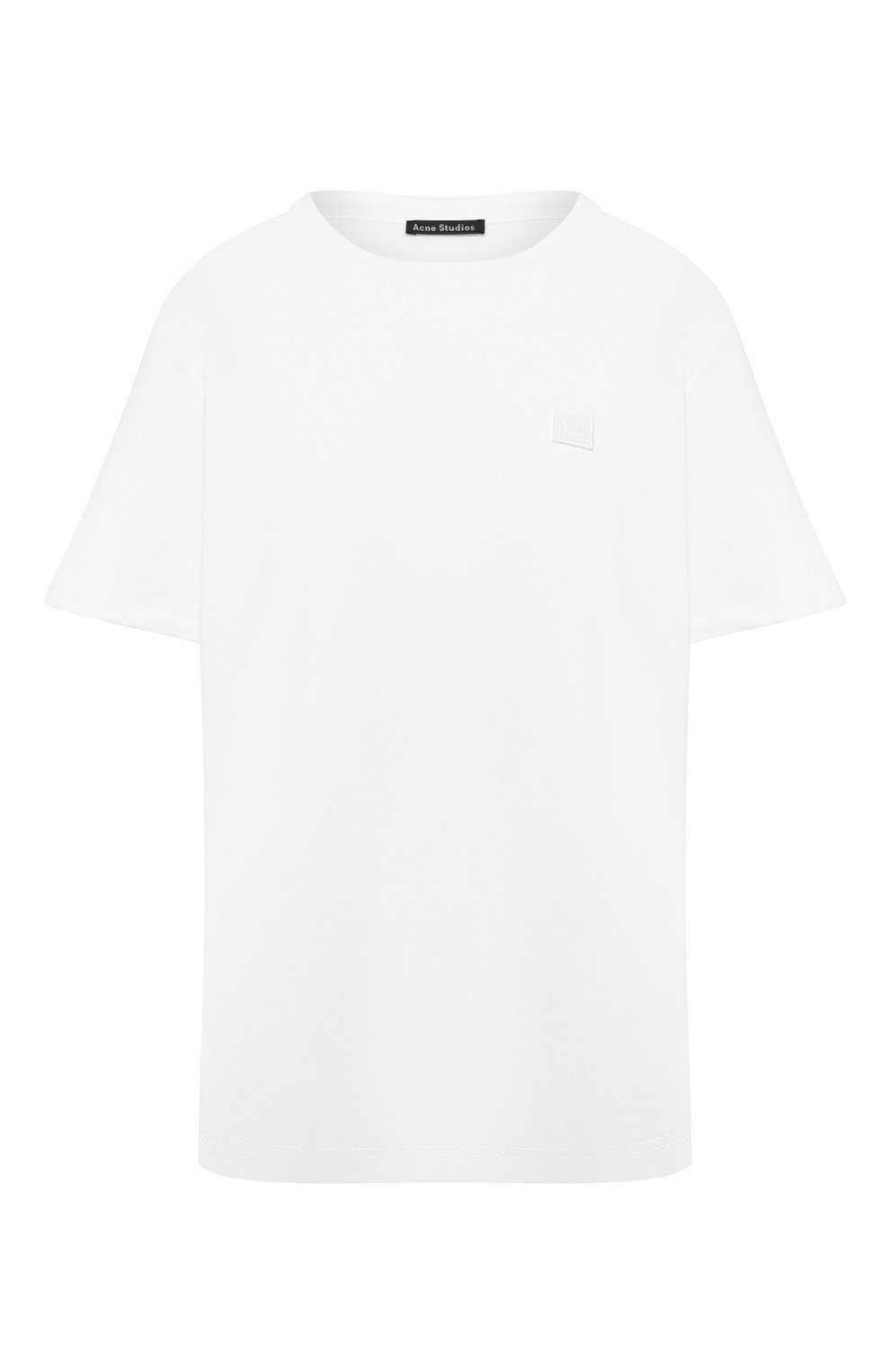 Хлопковая футболка ACNE STUDIOS белого цвета по цене 17100 руб., арт. AL0038, фото 1 Хлопковая футболка ACNE STUDIOS, арт. AL0038, фото 1
