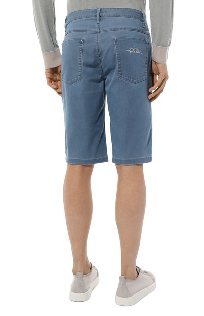 Джинсовые шорты ZILLI синего цвета по цене 99500 руб., арт. J5TS04M0440VZP000M, фото 4 Джинсовые шорты ZILLI, арт. J5TS04M0440VZP000M, фото 4