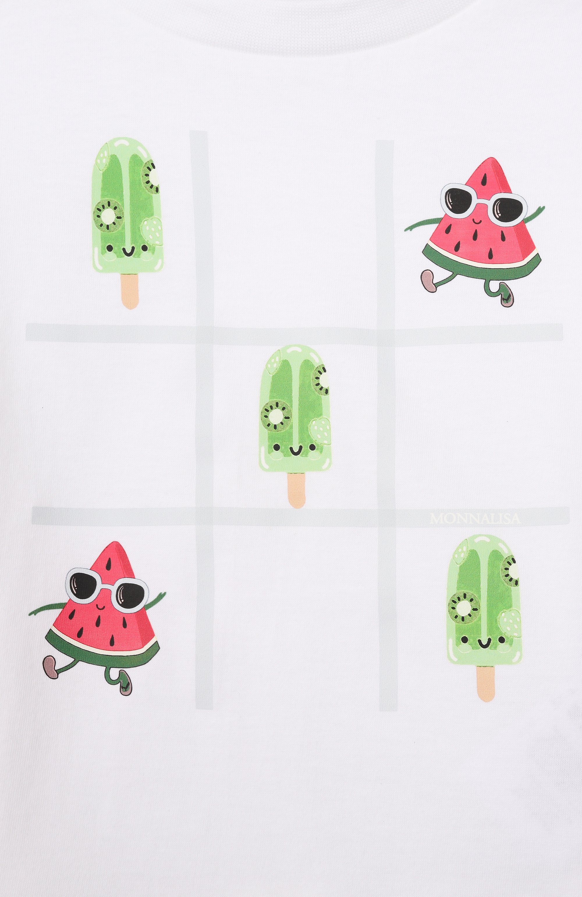 Хлопковая футболка MONNALISA, арт. 28G607, фото 3