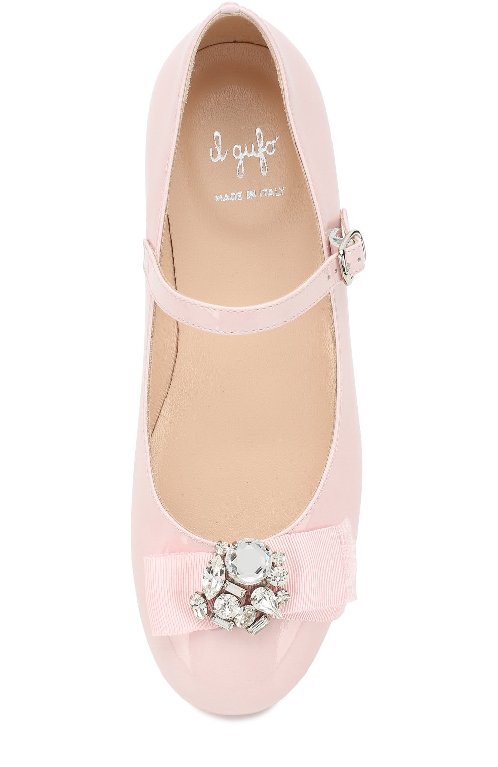 Лаковые туфли с бантом и кристаллами IL GUFO розового цвета по цене 24700 руб., арт. G362/VIT. VERNICE/35-42, фото 4 Лаковые туфли с бантом и кристаллами IL GUFO, арт. G362/VIT. VERNICE/35-42, фото 4